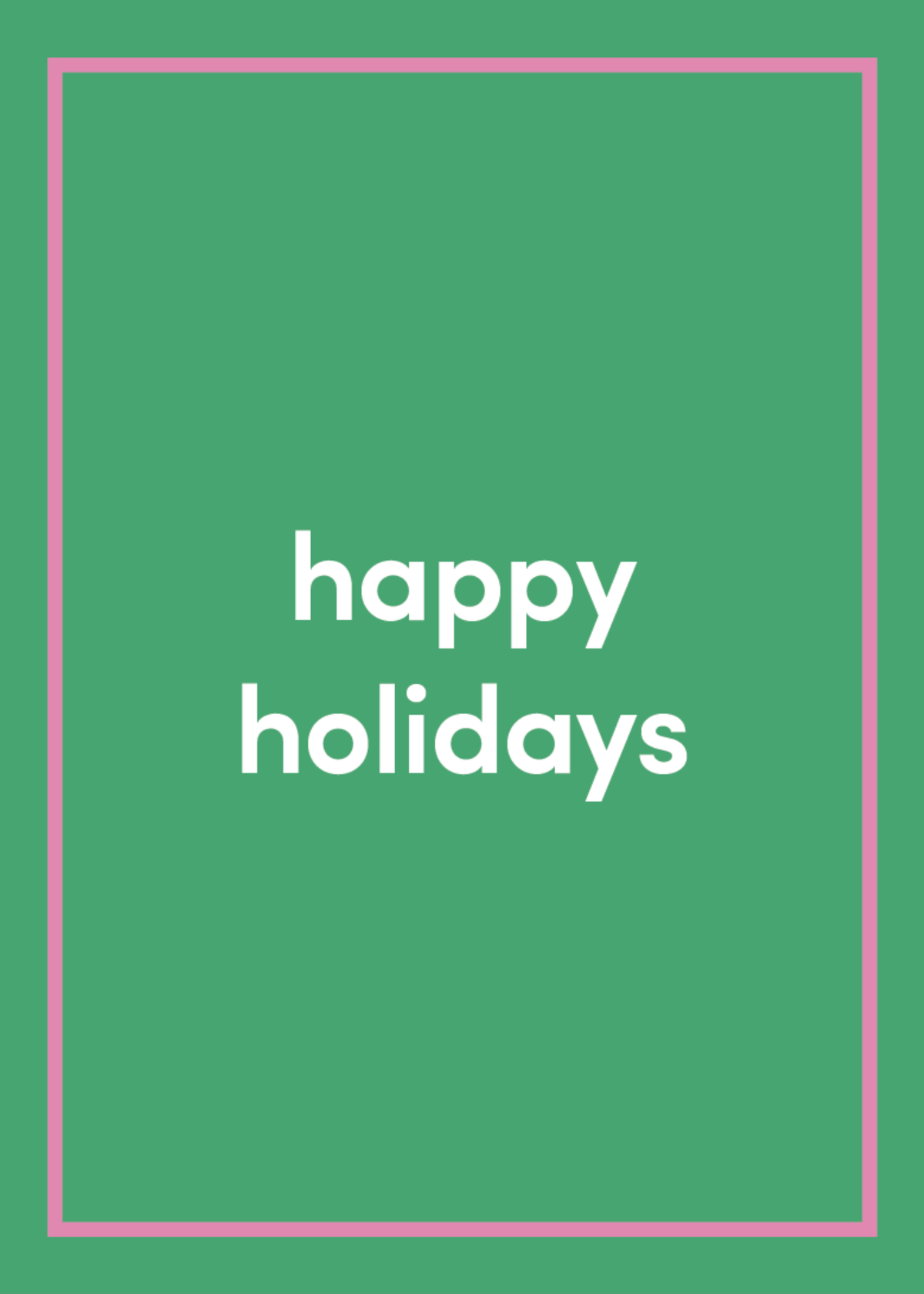 Happy Holidays Greeting Card R8