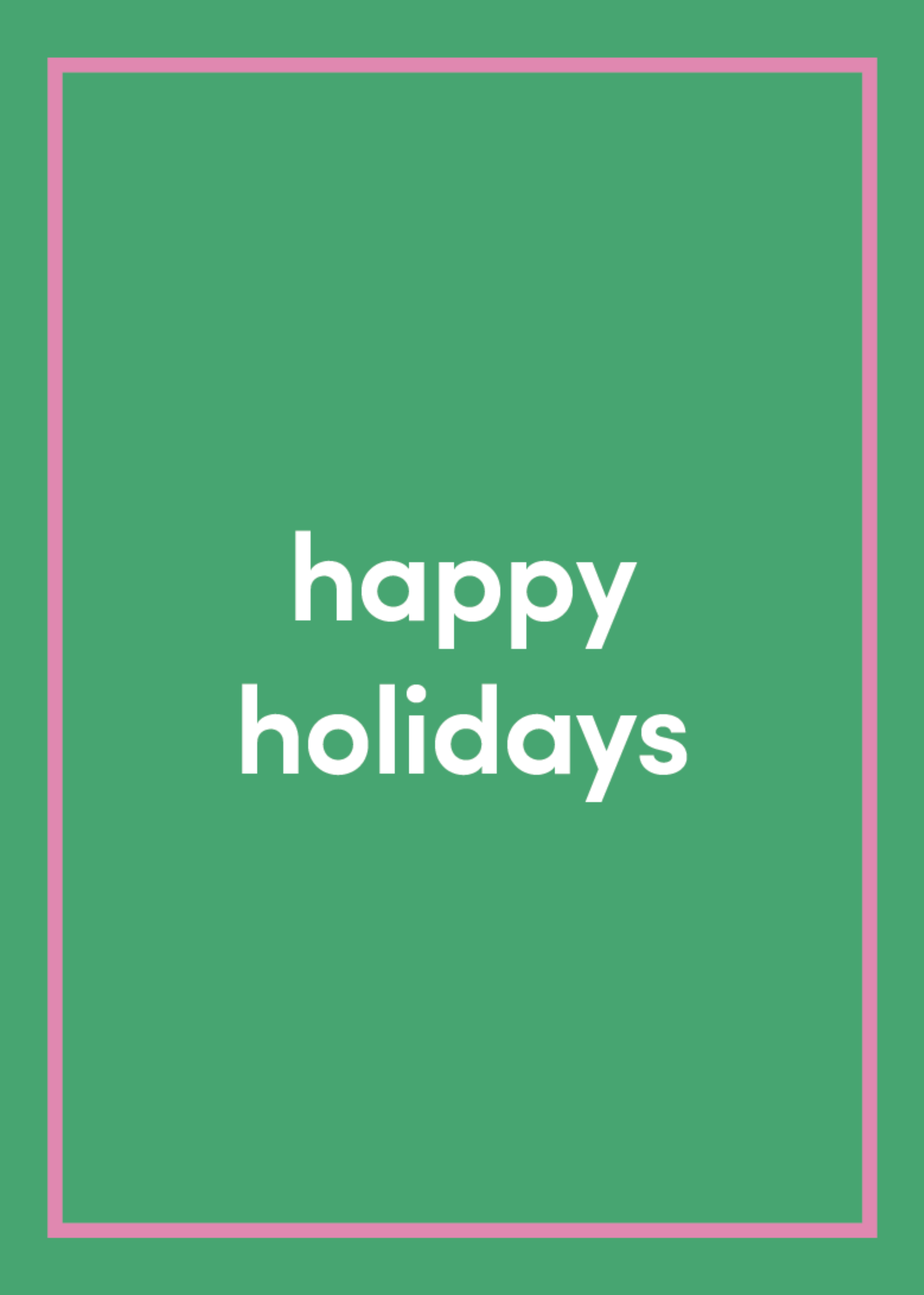 Happy Holidays Greeting Card R8