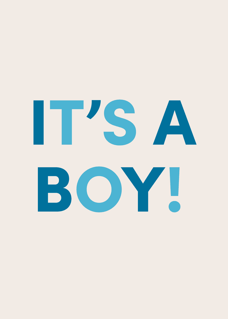 It's A Boy Greeting Card O8