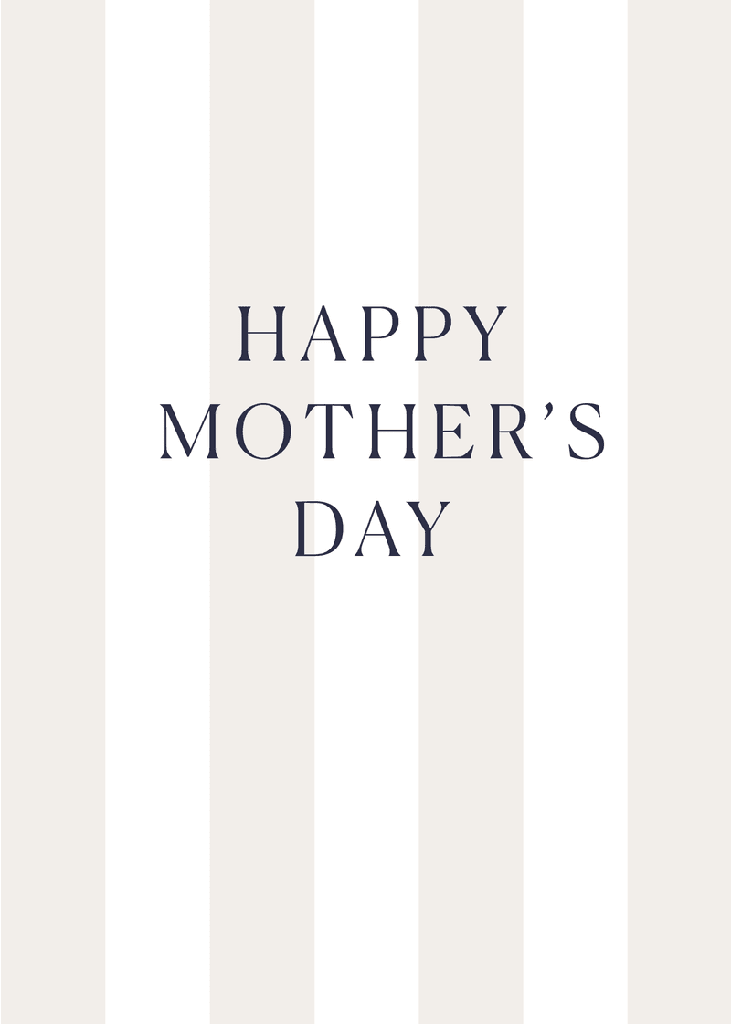 Mother's Day Stripes Greeting Card D0