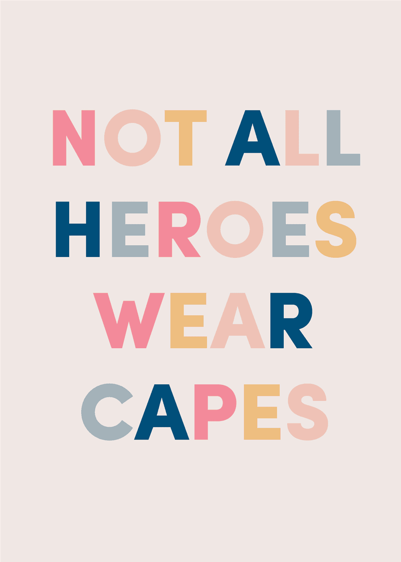 Heroes Greeting Card H6