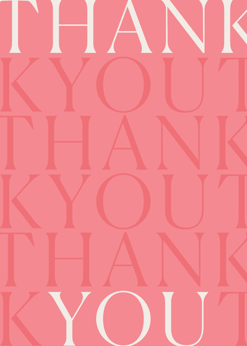 Bogg Thank You Greeting Card J2