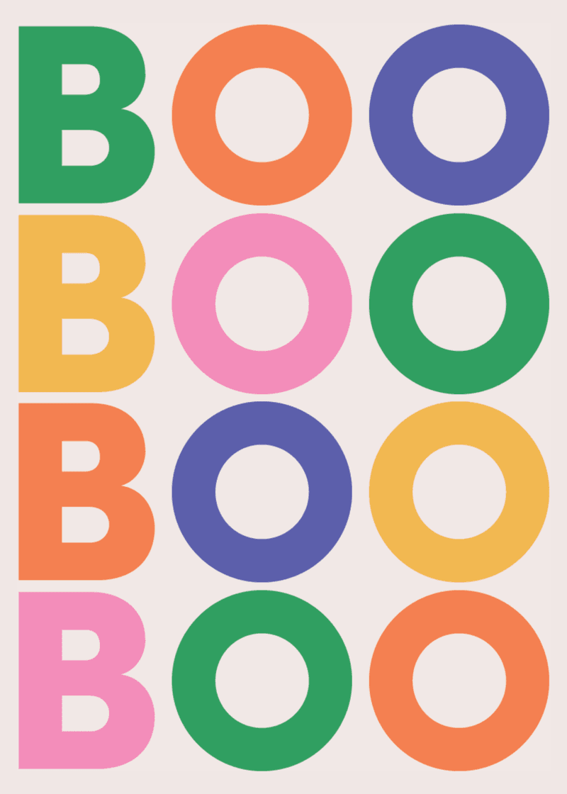 Boo Greeting Card R3
