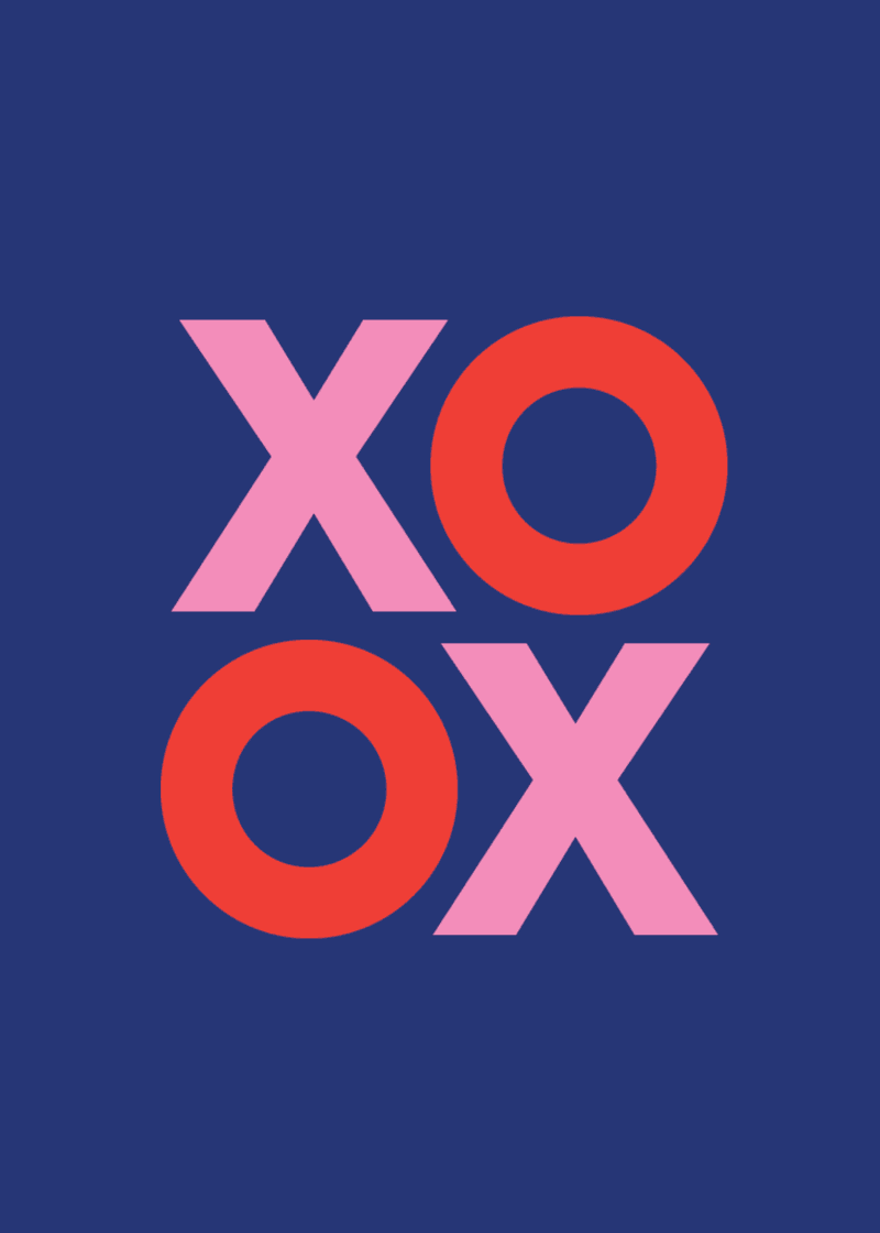 XOXO Greeting Card F2