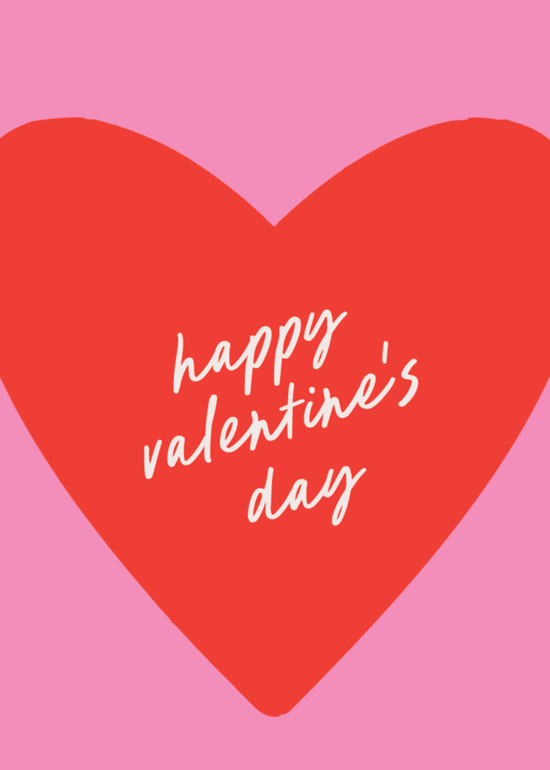 Happy Valentine's Day Greeting Card E6