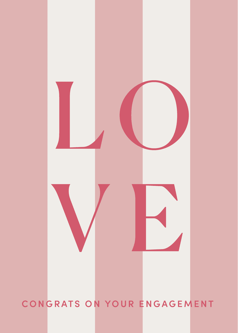 Love Greeting Card A5