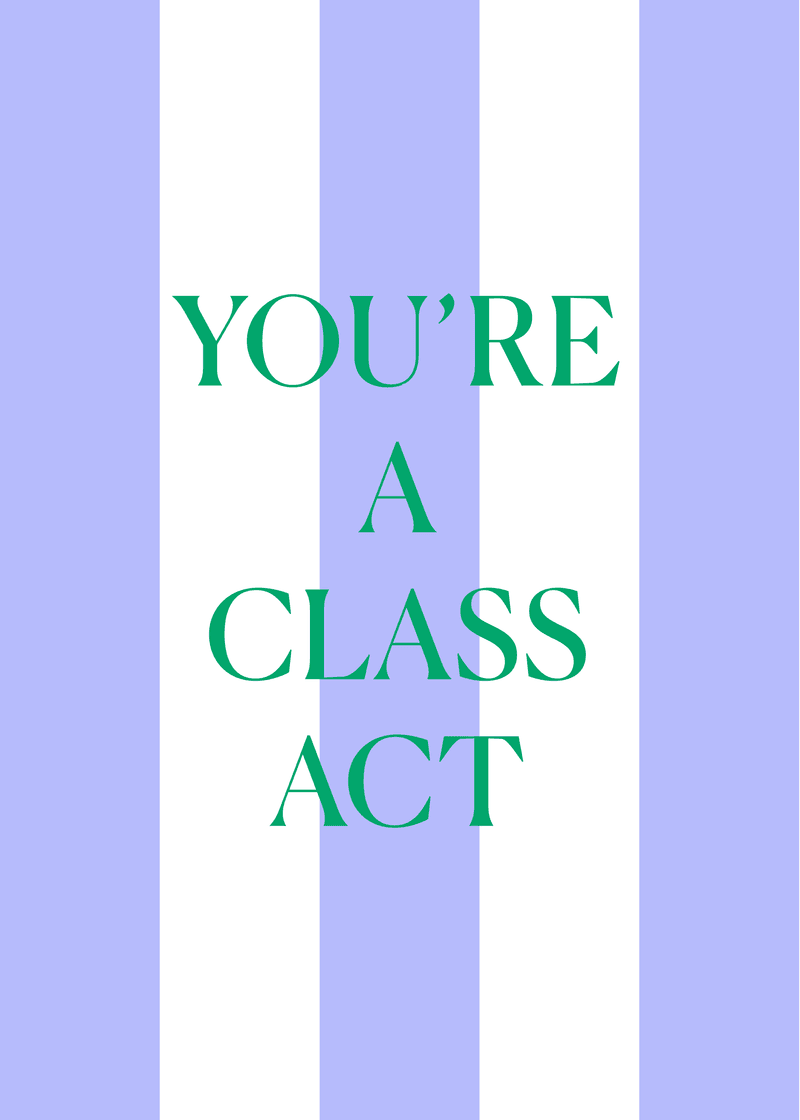 Class Act Greeting Card M6