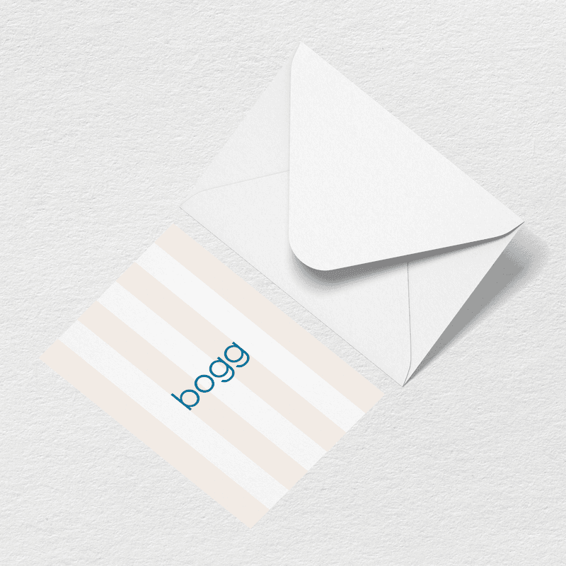 Bogg Stripes Greeting Card M7