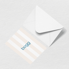 Bogg Stripes Greeting Card M7