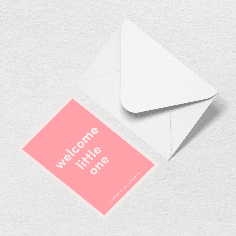 Welcome Little One Greeting Card L7