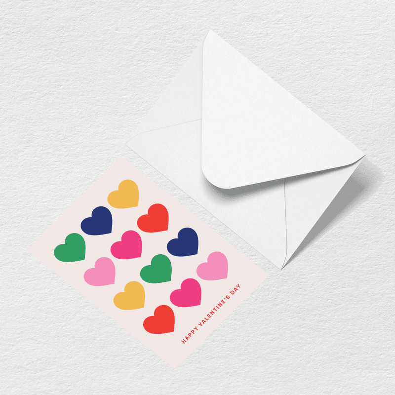 Hearts Greeting Card E0