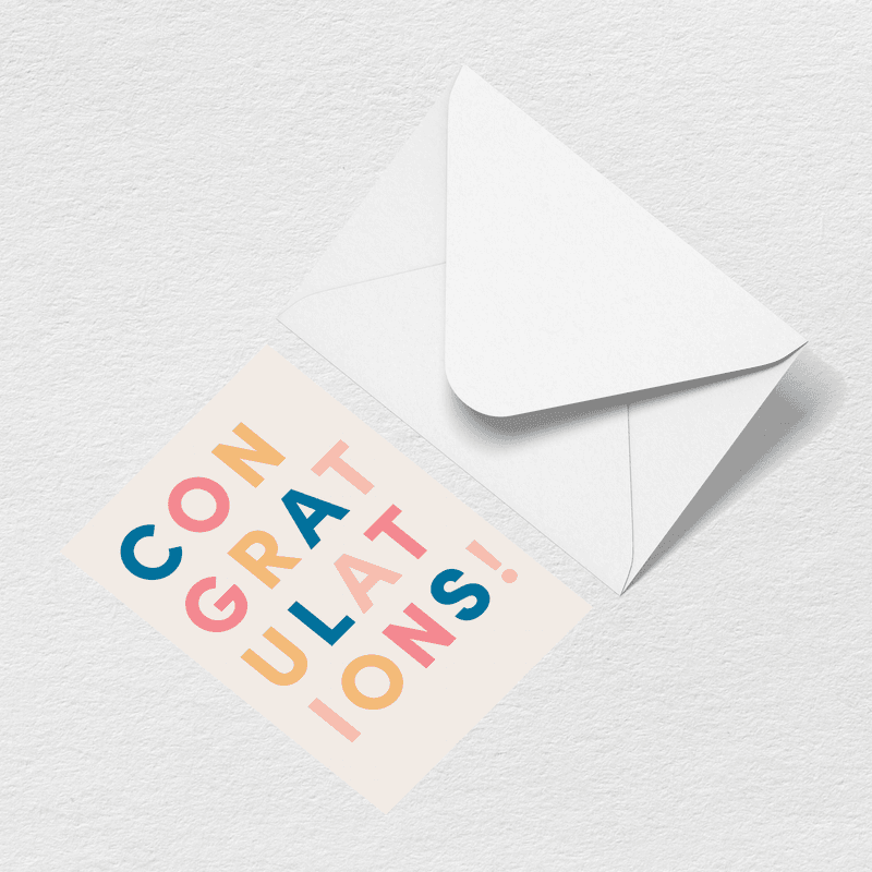 Bogg Congratulations Greeting Card M8