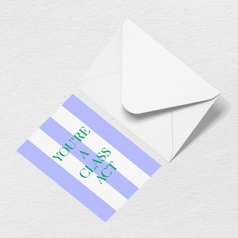 Class Act Greeting Card M6