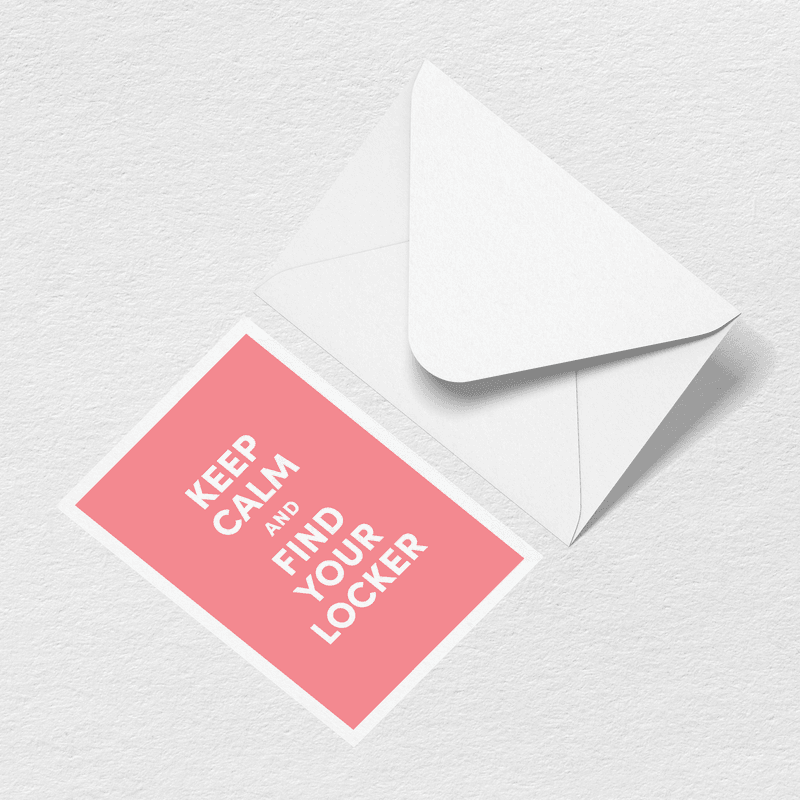 Keep Calm Greeting Card K1