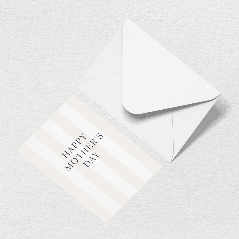 Mother's Day Stripes Greeting Card D0