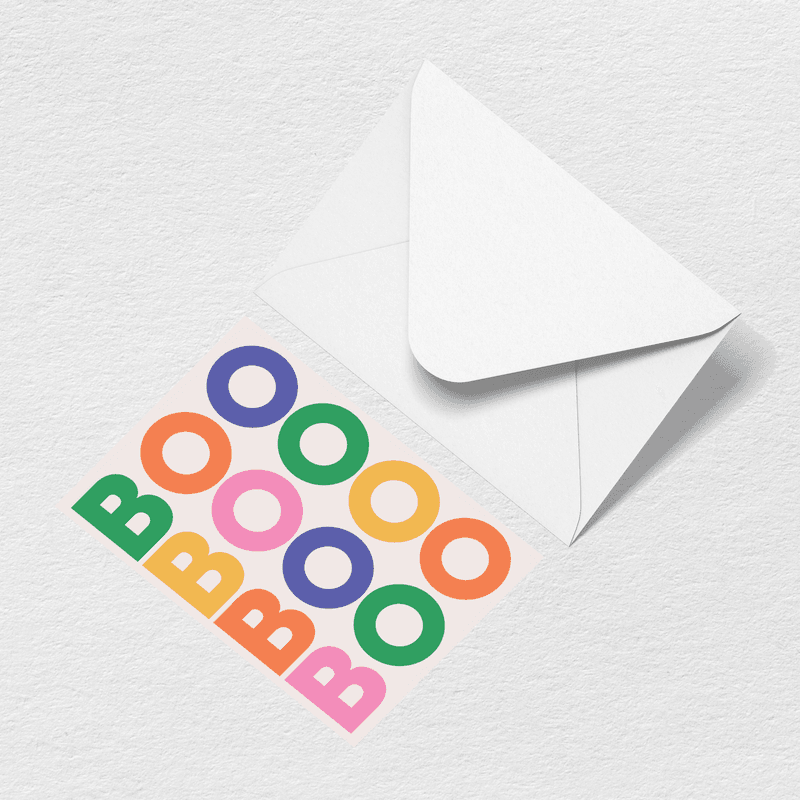 Boo Greeting Card R3