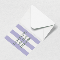 Last Fling Greeting Card P0