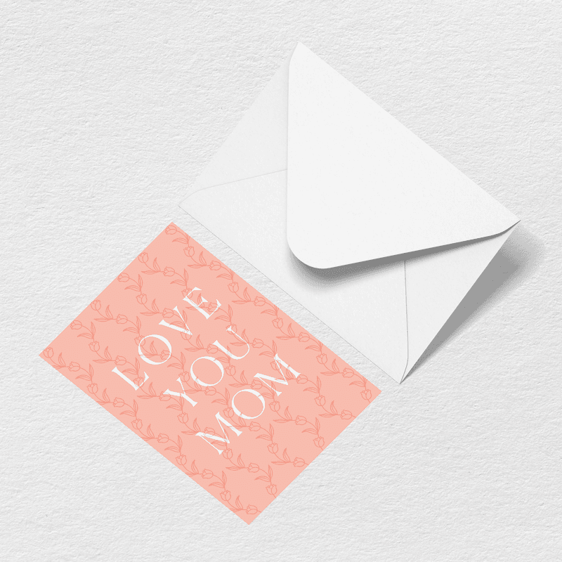 Love You Mom Greeting Card Q3